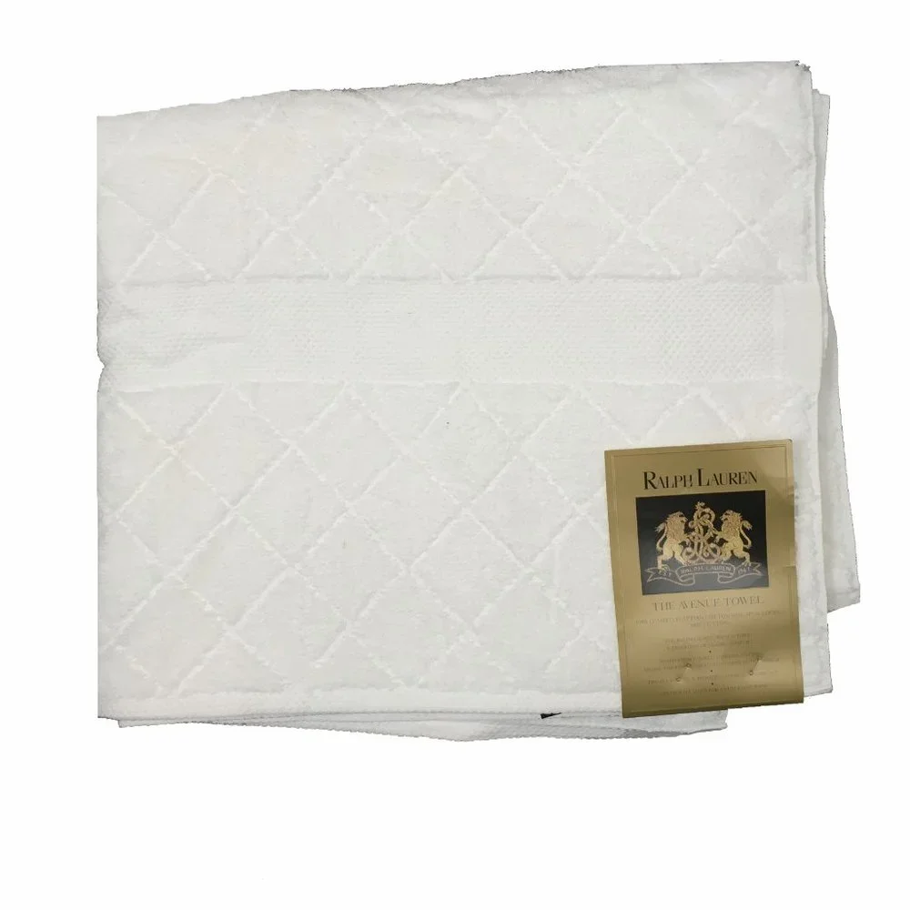 NEW Ralph Lauren 9 Pc Avenue Towel Set! Off White 2 Bath 3 Hand 4 Washcloth USA